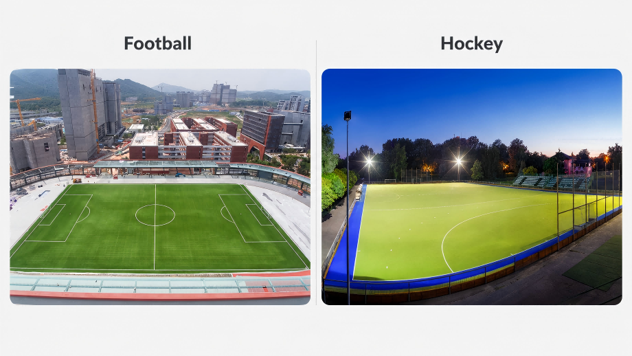 Artificial turf solutions designed for different sports applications