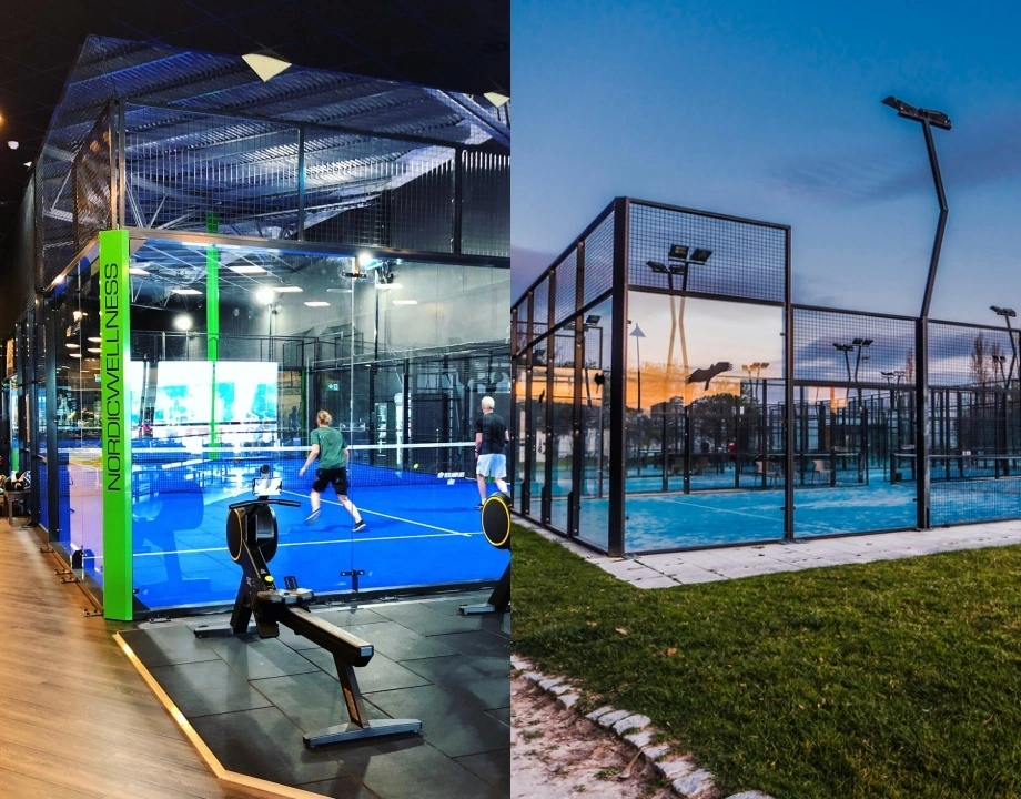 Indoor and outdoor padel courts comparison for club planning
