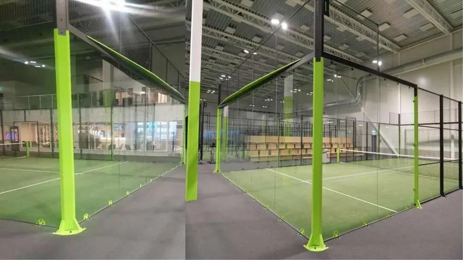 Outdoor padel court for resort club and community sports projects