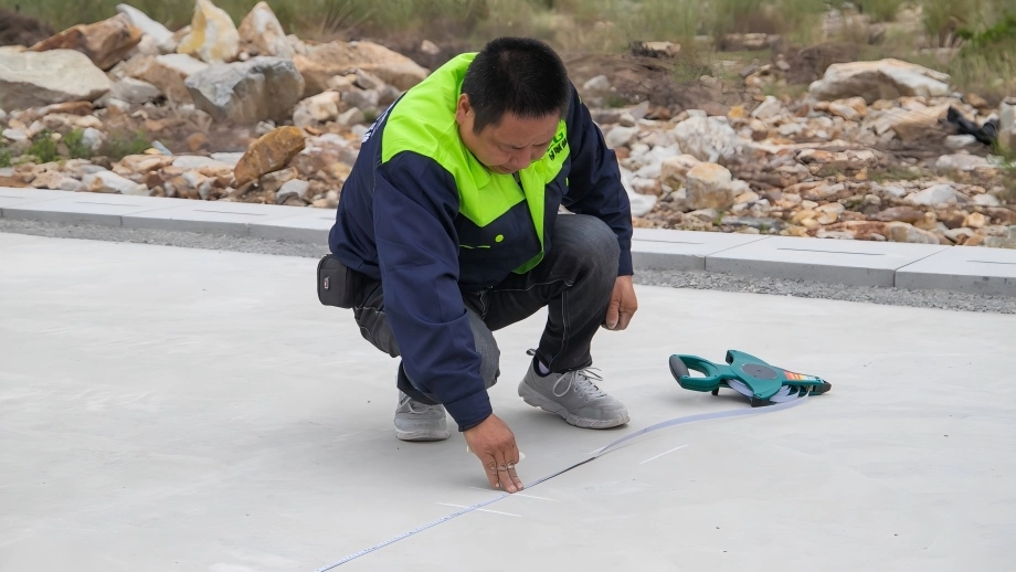 Site evaluation for artificial turf football field installation before construction
