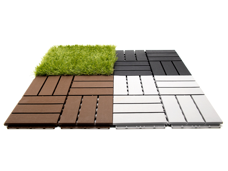 interlocking deck tile & turf tile solution