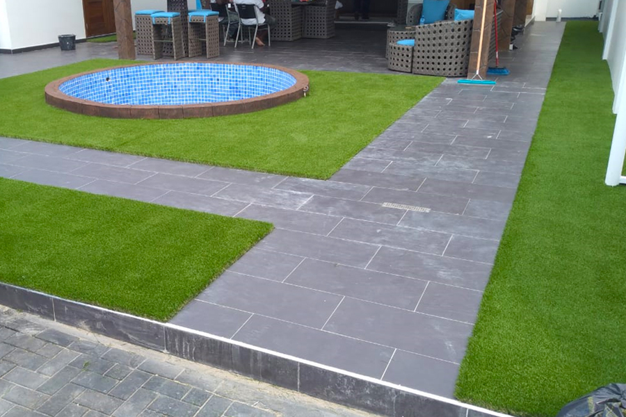 Garden & Backyards Landscape Lawn